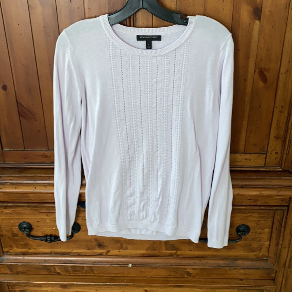Banana Republic very light pink sweater size small